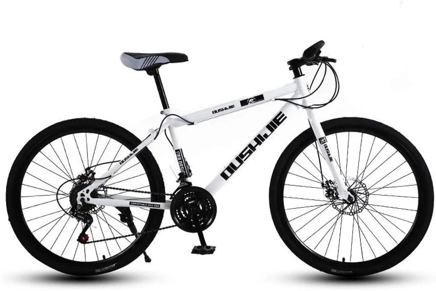 دوچرخه کوهستان، دوچرخه بزرگسال 24 دنده سرعتی مسافرتی فلزی 24/26 اینچی برای مردان و زنان، ترمز دیسکی دوبل، فریم فولادی کربنی بالا، مناسب برای سواری در فضای باز (سایز : L) دوچرخه کوهستان، دوچرخه بزرگسال 24 دنده سرعتی مسافرتی فلزی 24/26 اینچی برای مردان و زنان، ترمز دیسکی دوبل، فریم فولادی کربنی بالا، مناسب برای سواری در فضای باز (سایز : L)