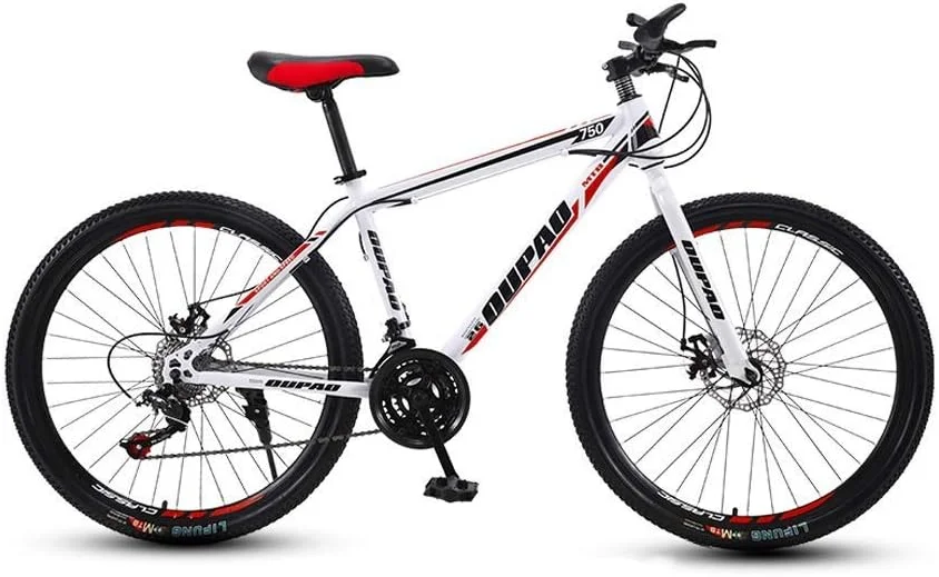 دوچرخه کوهستان، دوچرخه چند دنده 21/24/27 اینچ 24/26، مناسب بزرگسالان و آقایان، با فریم فولادی کربنی و ترمز دیسکی (رنگ: 24 دنده، سایز: 24 اینچ)