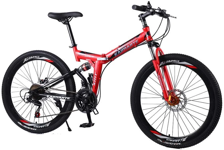 دوچرخه کوهستان 24 / 26 اینچی، دوچرخه مردانه/زنانه 21/24/27 سرعته با چرخ پره ای تاشو، دوچرخه کوهستان بزرگسال، دوچرخه با طوقه کاتری (رنگ: 24 اینچ، سایز: 24 سرعته)