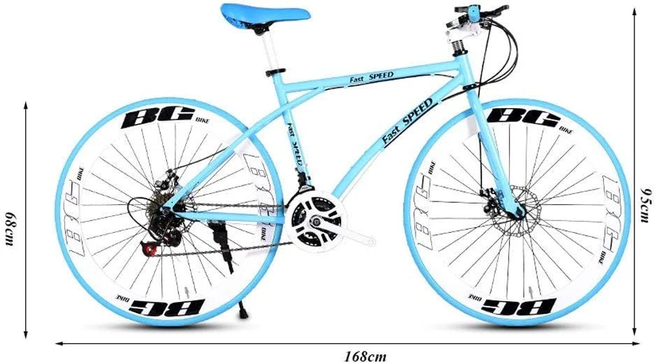 دوچرخه 24 دنده 26 اینچی، مناسب بزرگسالان، فریم فولادی کربنی، دوچرخه، دیسک چرخ دوچرخه (سایز: L)