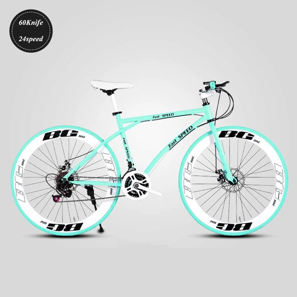 دوچرخه 24 سرعته 26 اینچی، فقط بزرگسالان، فریم فولادی کربنی، خودرو، دیسک چرخ دوچرخه (سایز: L)