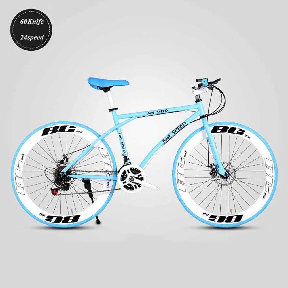دوچرخه 24 دنده 26 اینچی، مناسب بزرگسالان، فریم فولادی کربنی، دوچرخه، دیسک چرخ دوچرخه (سایز: L)