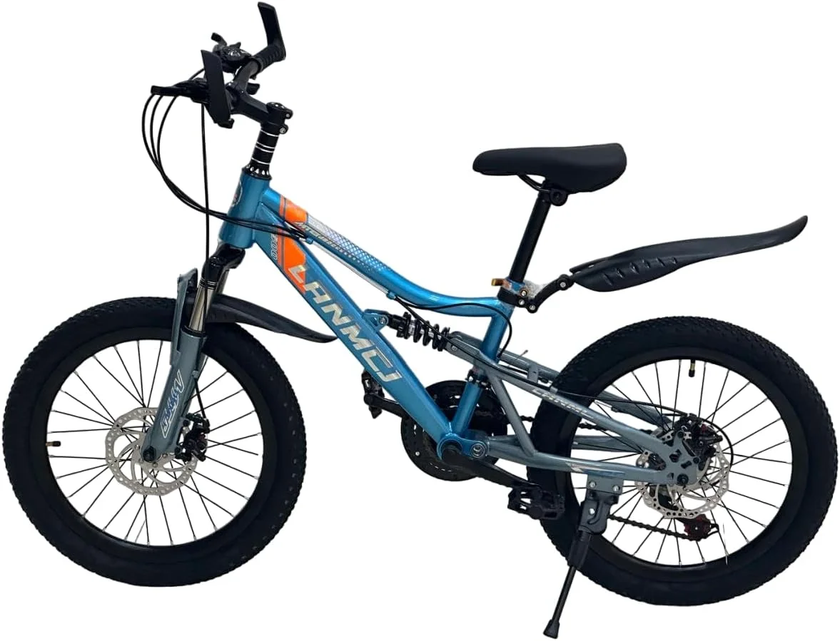 دوچرخه کوهستانی بچه گانه 20 اینچی Shard – 21 دنده، فریم فولاد کربنی، سیستم تعلیق دوگانه، ترمزهای دیسکی جلو و عقب، صندلی قابل تنظیم