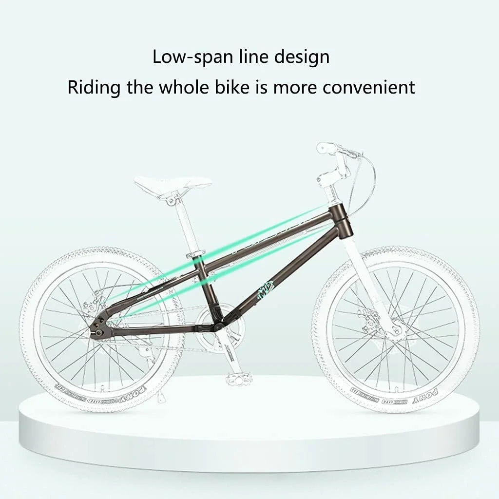 دوچرخه کوهستان مناسب فضای باز، سایزهای ۱۸ و ۲۰ اینچ، برای آقایان و بانوان، با فریم فولاد کربنی و ترمزهای دیسکی (نارنجی، ۲۰ اینچ)