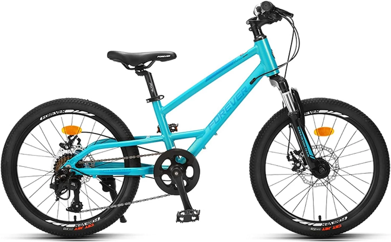 دوچرخه کوهستانی 20 اینچی کودکانه مناسب فضای باز، 8 سرعته، آلیاژ آلومینیوم، مناسب پسران و دختران