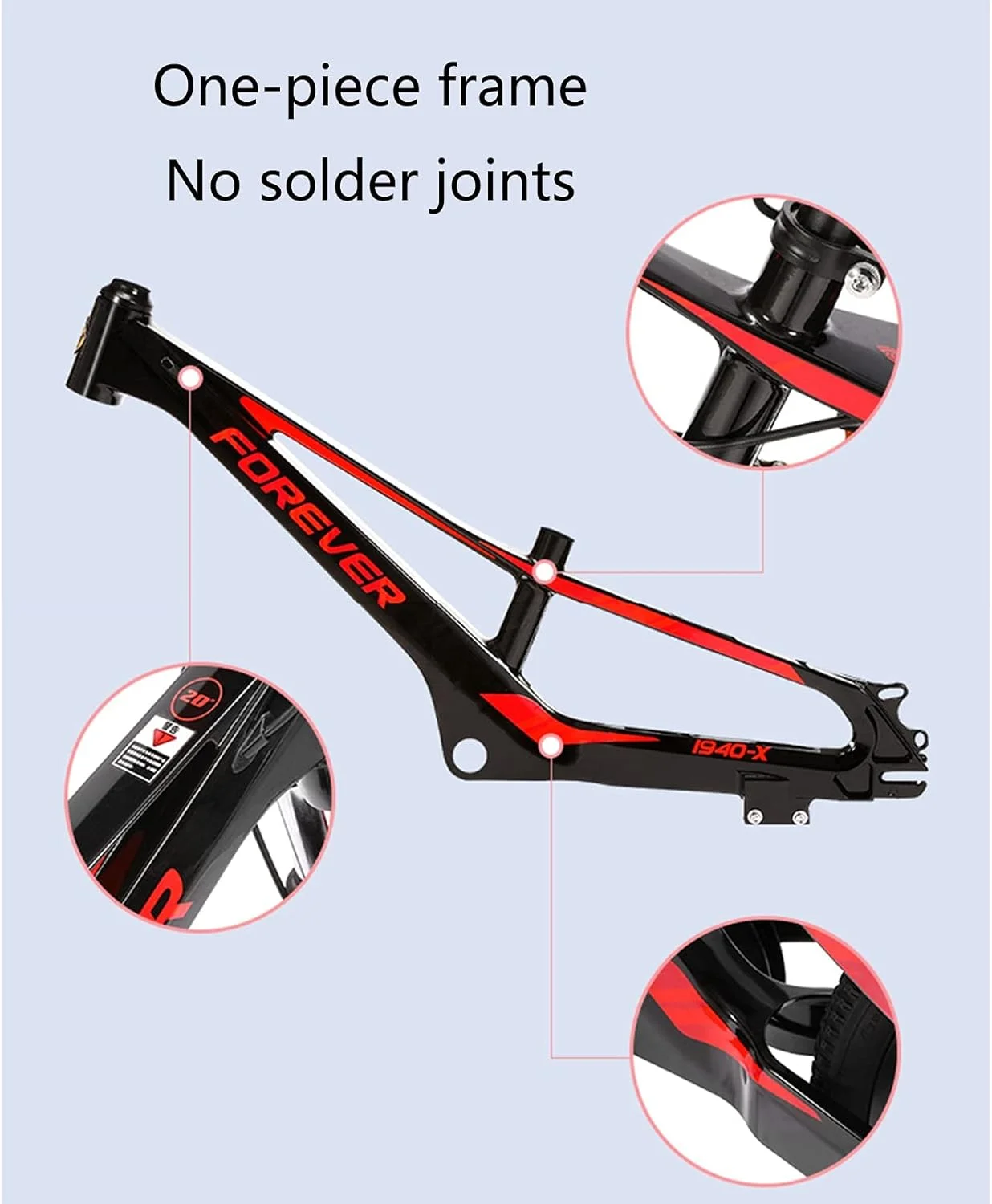 دوچرخه های کوهستانی هاردتیل 20 اینچی کودکان برای فضای باز با دسته ترمز و طوقه های آلیاژ آلومینیوم برای پسران و دختران