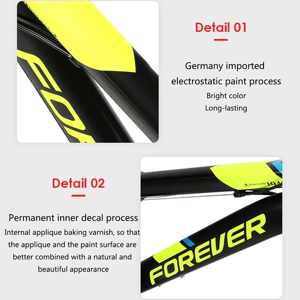 دوچرخه 24 سرعته مناسب فضای باز، دوچرخه کوهستان Hardtail سایز 20/22 اینچ با زین قابل تنظیم برای آقایان و بانوان (آبی، 20 اینچ)