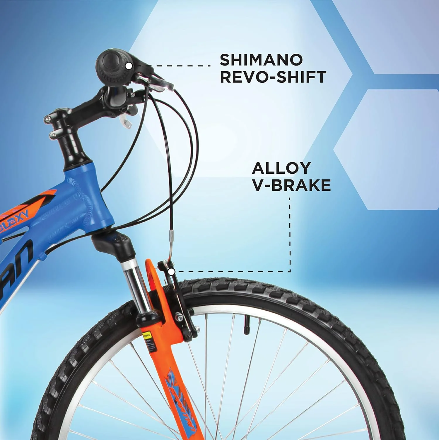 دوچرخه کوهستانی اسپارتان مدل گلکسی - آبی 24 اینچ SP-3034