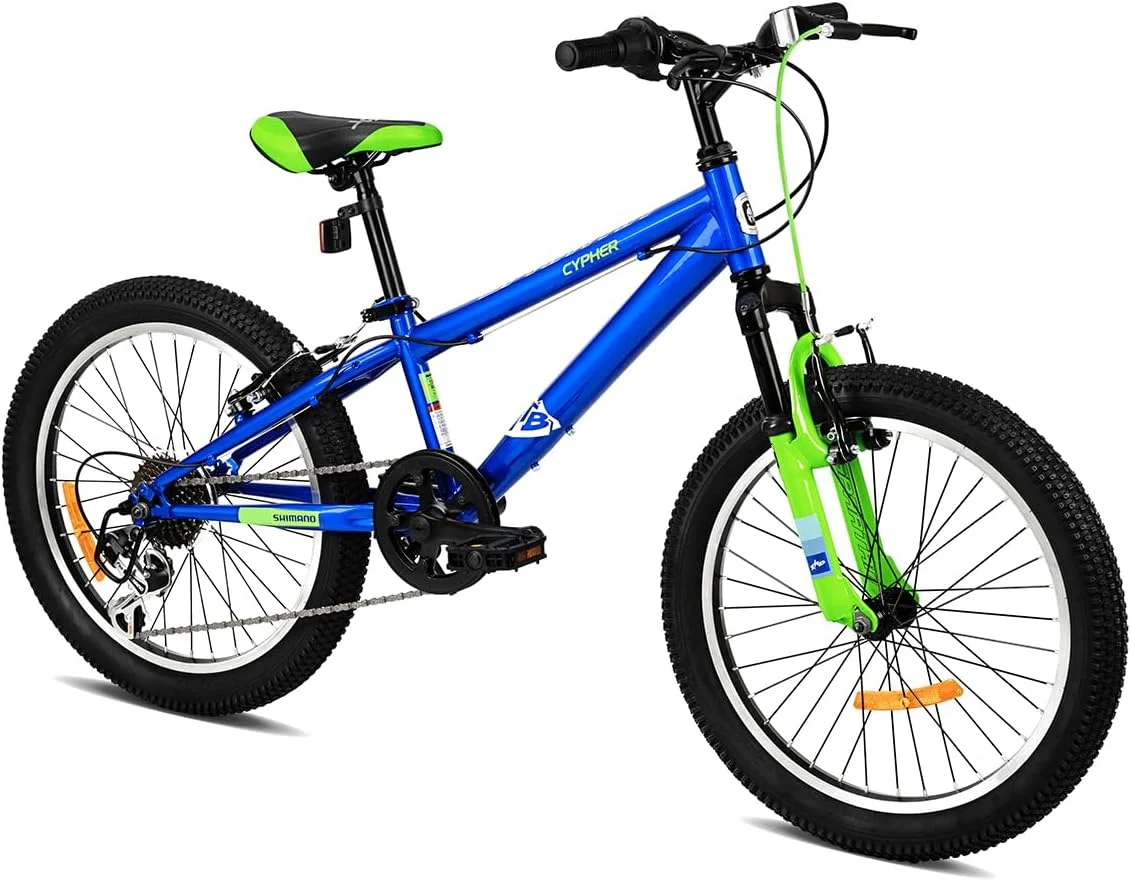 دوچرخه کوهستان دخترانه اسپارتان سایفر 20 اینچ – دارای سیستم تعلیق جلو، دنده شیمانو 6 سرعته، فریم فولادی، زین قابل تنظیم – مناسب برای سنین 6 تا 9 سال – با لاستیک های آج دار برای مسیرهای خاکی و جاده | SP-3227