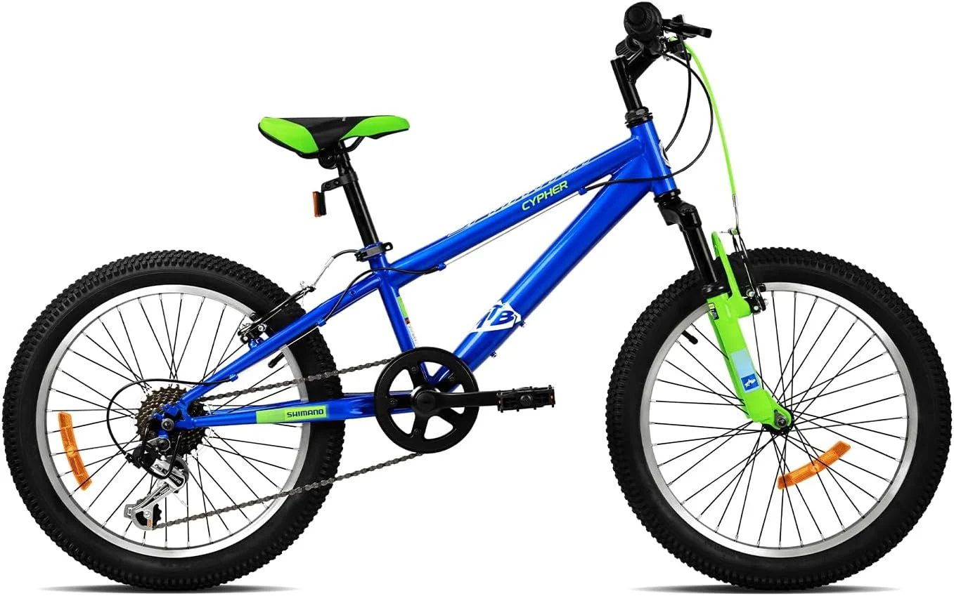 دوچرخه کوهستان دخترانه اسپارتان سایفر 20 اینچ – دارای سیستم تعلیق جلو، دنده شیمانو 6 سرعته، فریم فولادی، زین قابل تنظیم – مناسب برای سنین 6 تا 9 سال – با لاستیک های آج دار برای مسیرهای خاکی و جاده | SP-3227