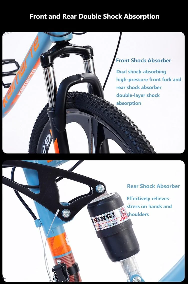 دوچرخه کوهستان، چرخ‌های 26 اینچی، دوچرخه کوهستان 24 سرعته با ترمزهای دیسکی، سیستم تعلیق کامل برای مردان و زنان بالای 16 سال