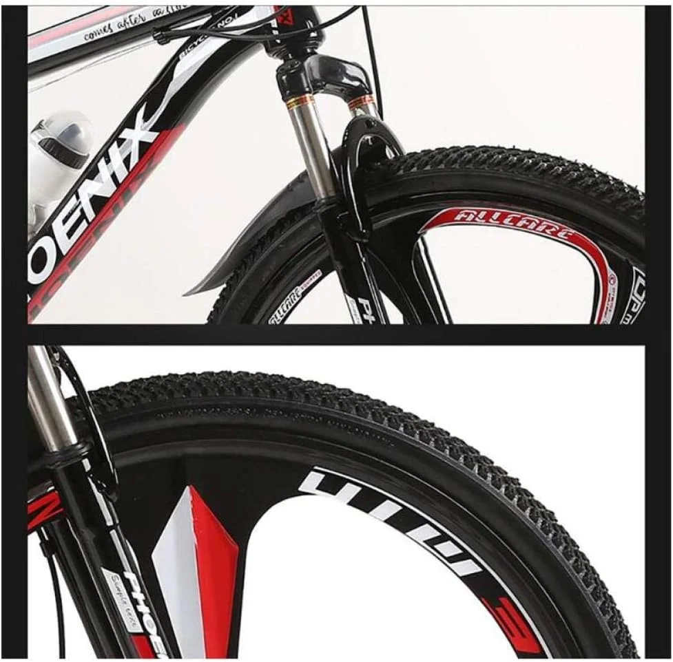 دوچرخه کوهستان унисекс، تنه فولادی کربنی، سایز 26 اینچ، دارای ترمز دیسکی و دوشاخ کمک فنردار، آبی، 24 دنده