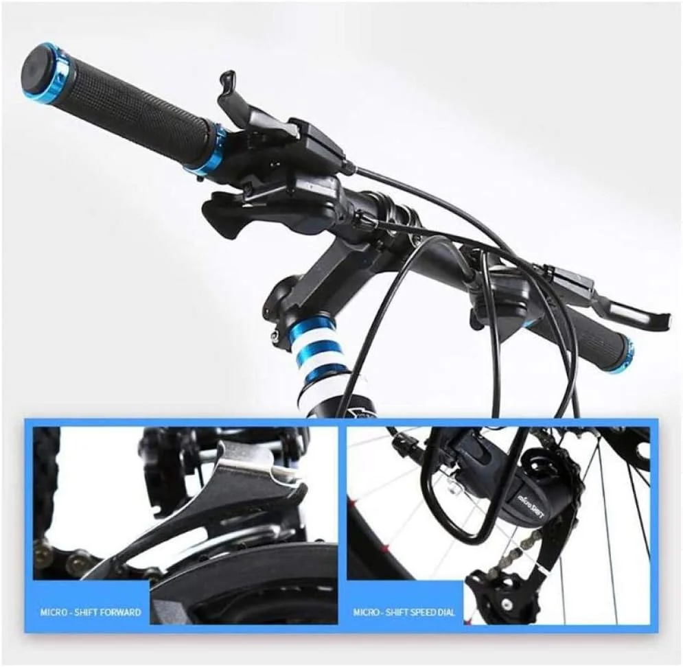 دوچرخه کوهستان یونی‌سکس Hardtail با 7/21/24/27 دنده، لاستیک پهن 26 اینچی، مناسب جاده، برف و ساحل، با ترمز دیسکی و دوشاخ تعلیق