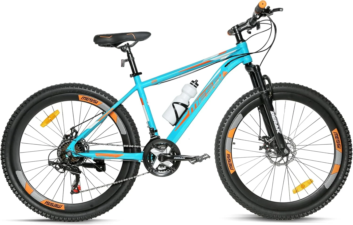 دوچرخه کوهستان 24 اینچی جوانان/بزرگسالان MESSI، 7-21 سرعته تورنی توسط DerakBikes (24، نارنجی سبز) دوچرخه کوهستان 24 اینچی جوانان/بزرگسالان MESSI، 7-21 سرعته تورنی توسط DerakBikes (24، نارنجی سبز)