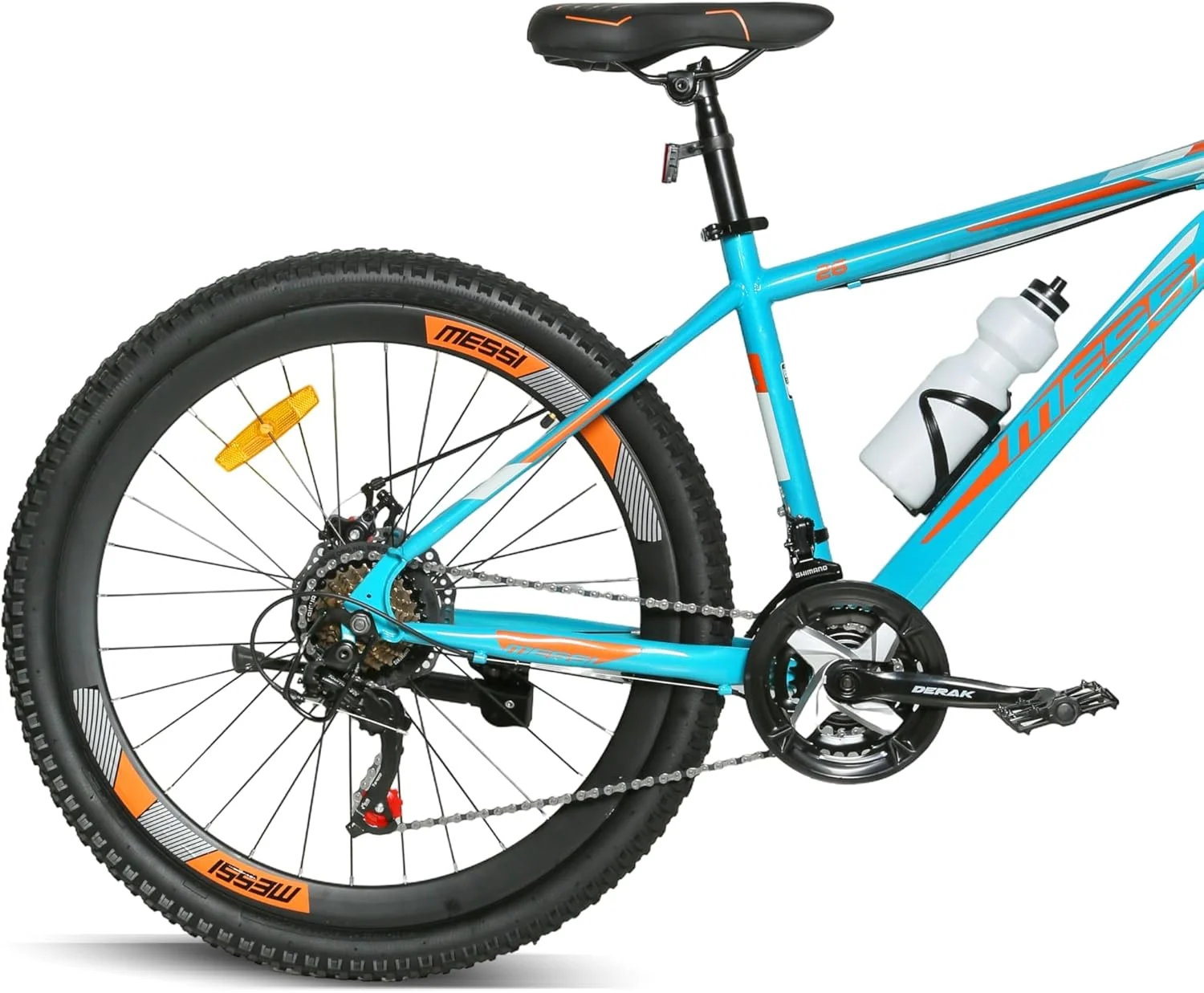 دوچرخه کوهستان 24 اینچی جوانان/بزرگسالان MESSI، 7-21 سرعته تورنی توسط DerakBikes (24، نارنجی سبز) دوچرخه کوهستان 24 اینچی جوانان/بزرگسالان MESSI، 7-21 سرعته تورنی توسط DerakBikes (24، نارنجی سبز)