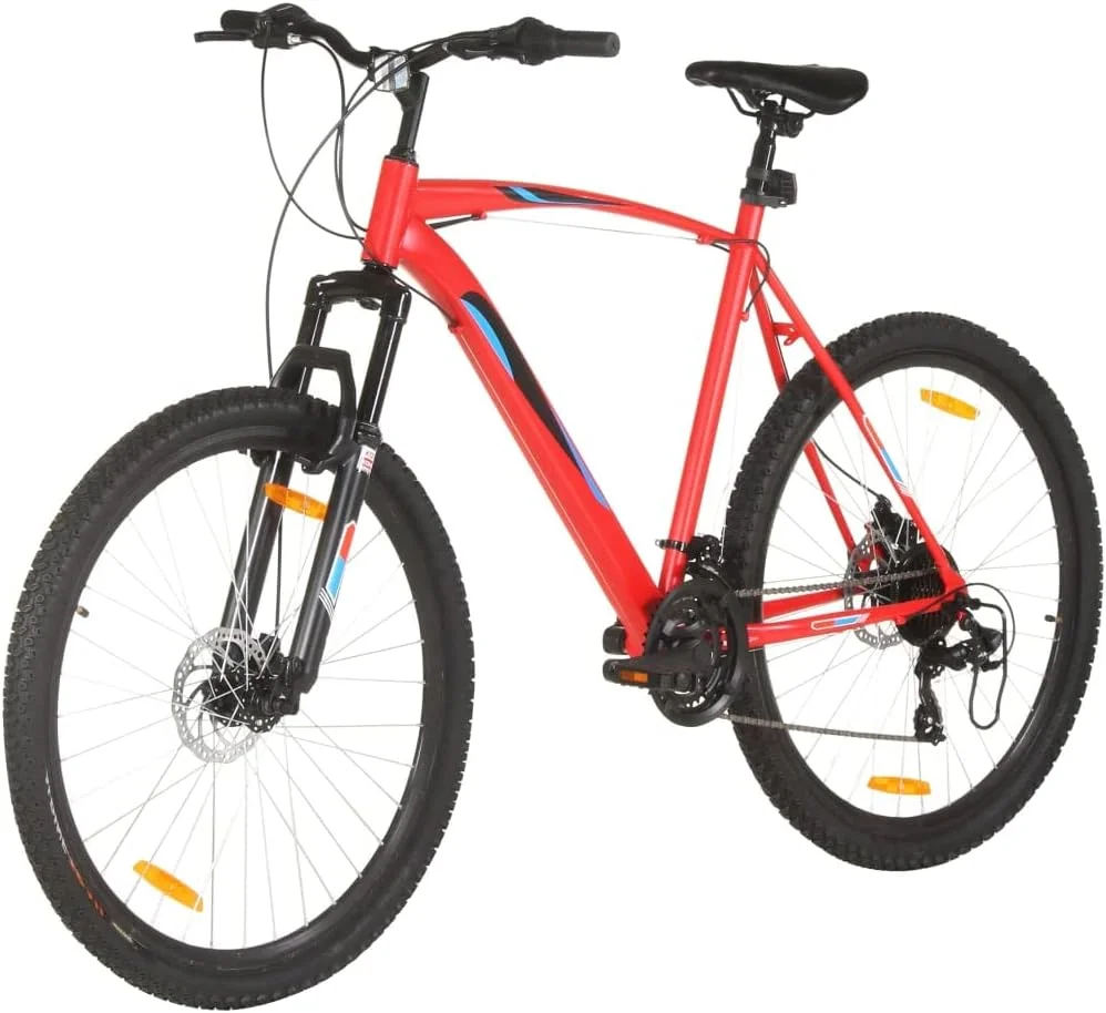 دوچرخه کوهستان 21 دنده چرخ 29 اینچ فریم 53 سانتی متر قرمز + جنس فریم/دوشاخ: فولاد