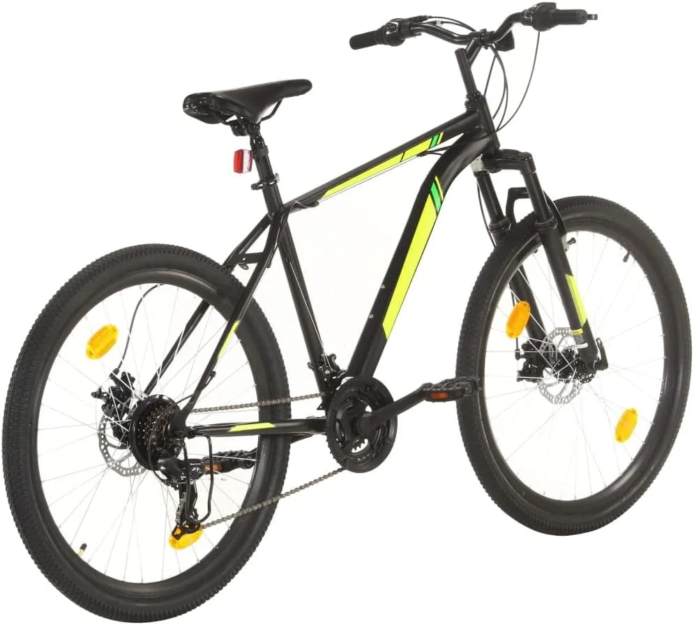 دوچرخه کوهستان 21 دنده چرخ 27.5 اینچی 50 سانتی متری مشکی + جنس بدنه/دوشاخ: فولاد