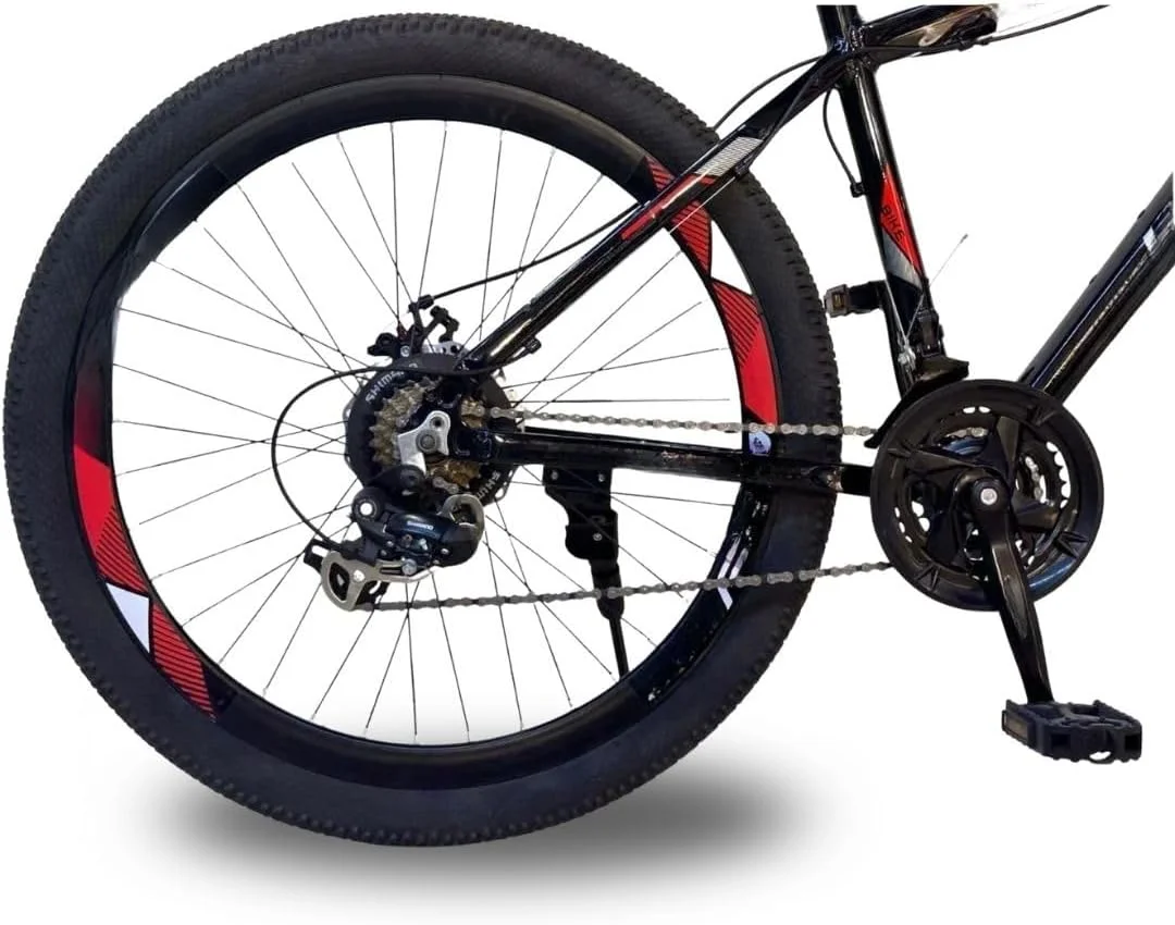 دوچرخه کوهستان سایز 24 اینچ | 21 دنده | دوچرخه با فریم فولادی بادوام | سیستم تعلیق دوگانه | مناسب تمام سطوح