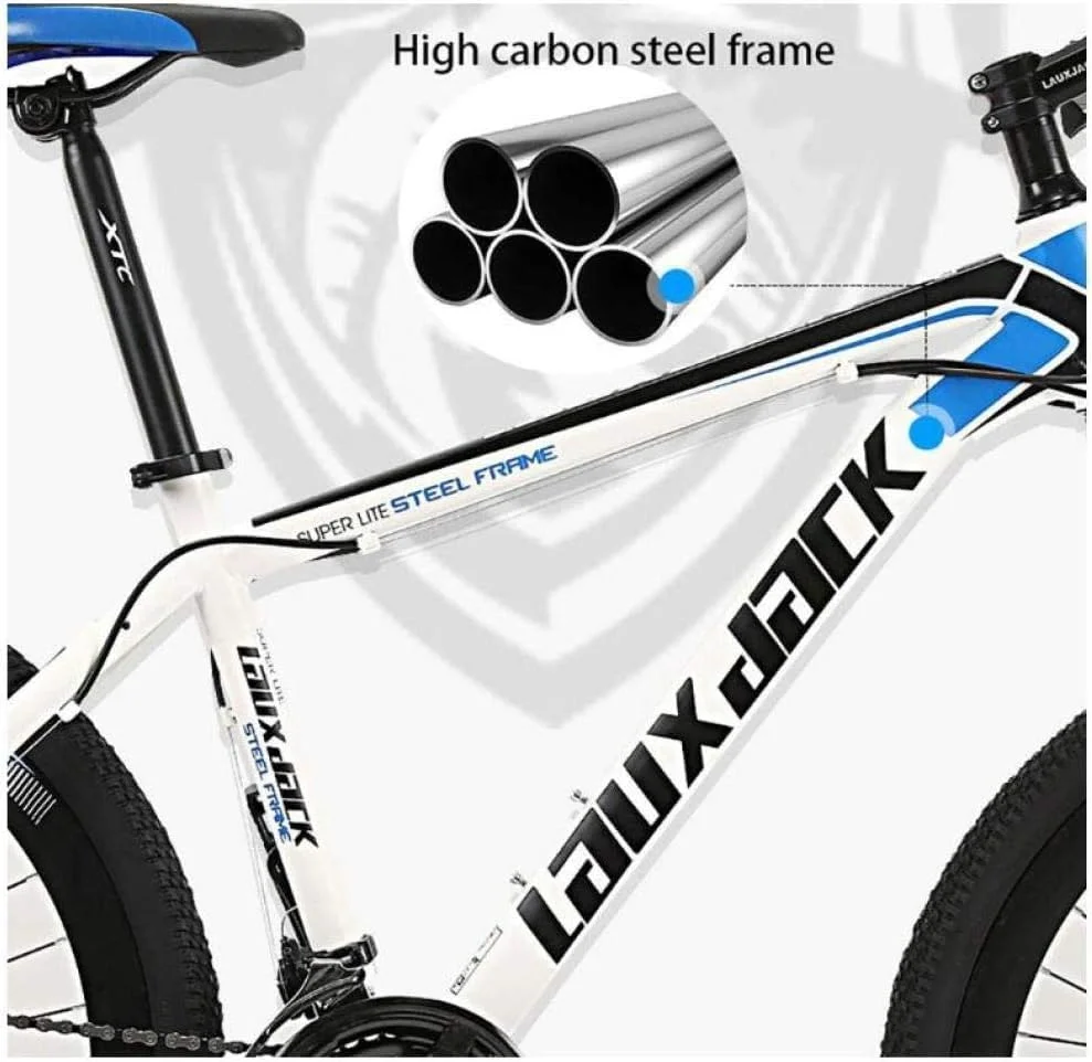 دوچرخه کوهستان 26 اینچی با چرخ یکپارچه، مناسب برای خانم ها و آقایان، دارای سیستم تعلیق، 21 سرعته، 24 سرعته، 27 سرعته، 30 سرعته، بدنه فولادی کربنی و ترمز دیسکی دوبل