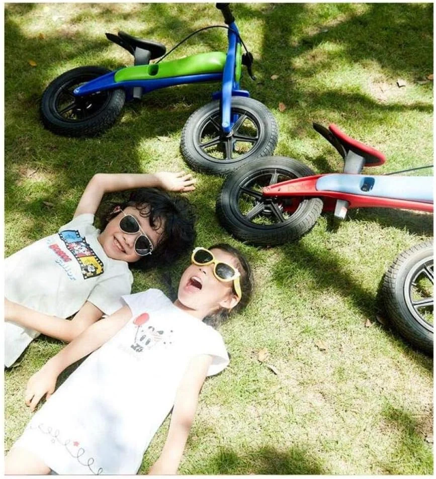 کلاه ایمنی دوچرخه کوهستان دوچرخه کودکان 2-6 سال بدون پدال دوچرخه کودک ماشین اسلاید کودک دوچرخه کوهستان + کلاه ایمنی + زانو بند، مشکی، 84X37X