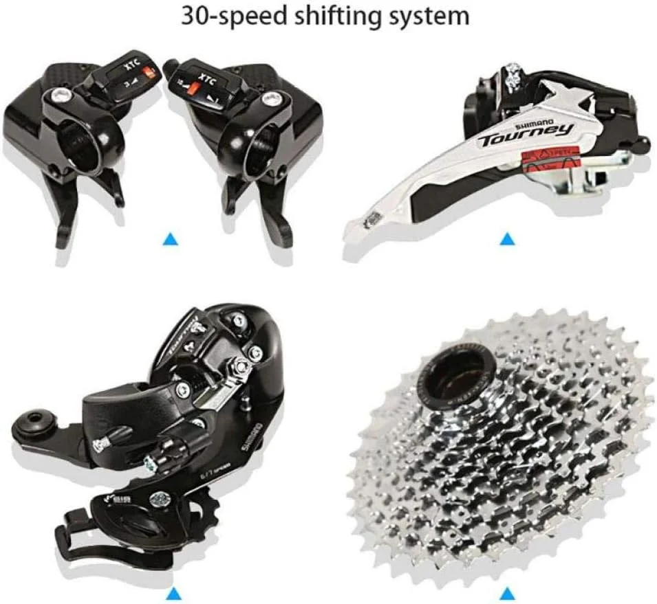 دوچرخه کوهستان 26 اینچی با چرخ یکپارچه، مناسب برای خانم ها و آقایان، دارای سیستم تعلیق، 21 سرعته، 24 سرعته، 27 سرعته، 30 سرعته، بدنه فولادی کربنی و ترمز دیسکی دوبل