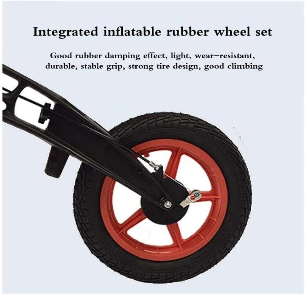 کلاه ایمنی دوچرخه کوهستان دوچرخه کودکان 2-6 سال بدون پدال دوچرخه کودک ماشین اسلاید کودک دوچرخه کوهستان + کلاه ایمنی + زانو بند، مشکی، 84X37X