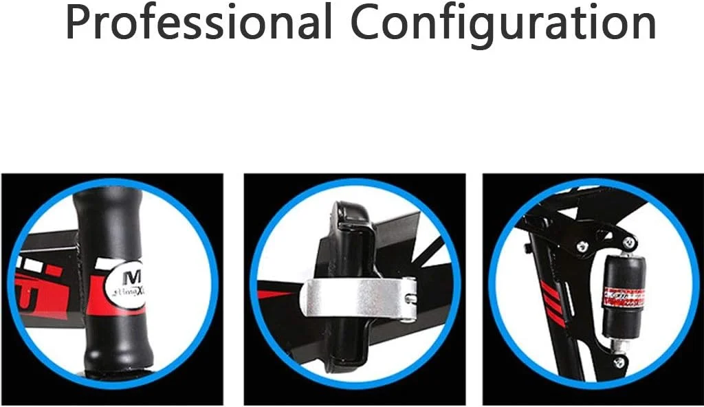 دوچرخه کوهستانی تاشو با چرخ 24 اینچی، سرعت متغیر، سیستم جذب شوک دوبل، مناسب برای خانم ها و آقایان، ورزش های فضای باز، دوچرخه رفت و آمد شهری، بزرگ (رنگ: آبی، سایز: 21 دنده)