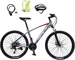 دوچرخه کوهستان، ترمز دیسکی، 21 دنده، 27.5 اینچ، Kamarati، قرمز/خاکستری