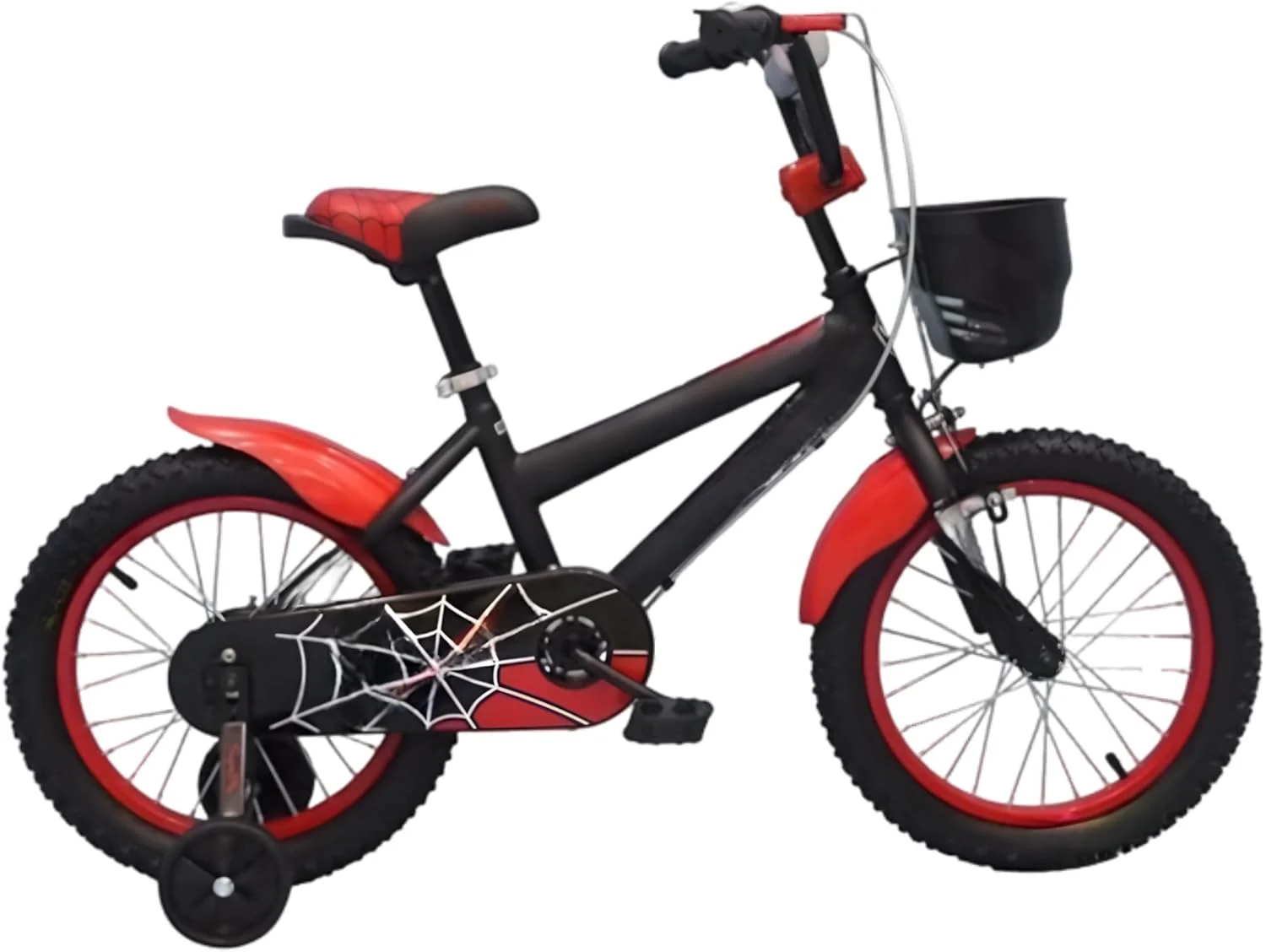 دوچرخه کوهستانی 16 اینچ | دوچرخه کودکان برای سنین 3 تا 6 سال | دوچرخه ورزشی کودکانه با چرخ های کمکی | دوچرخه مبتدی پسرانه و دخترانه