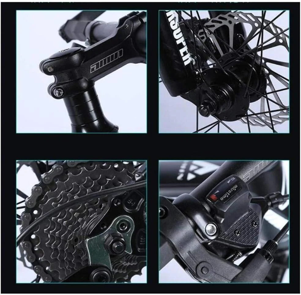 دوچرخه کوهستان آلیاژ آلومینیوم 26 اینچ، 27 دنده، مناسب بزرگسالان، دوچرخه سرعت کوهستان مردانه و زنانه، C، 30 دنده