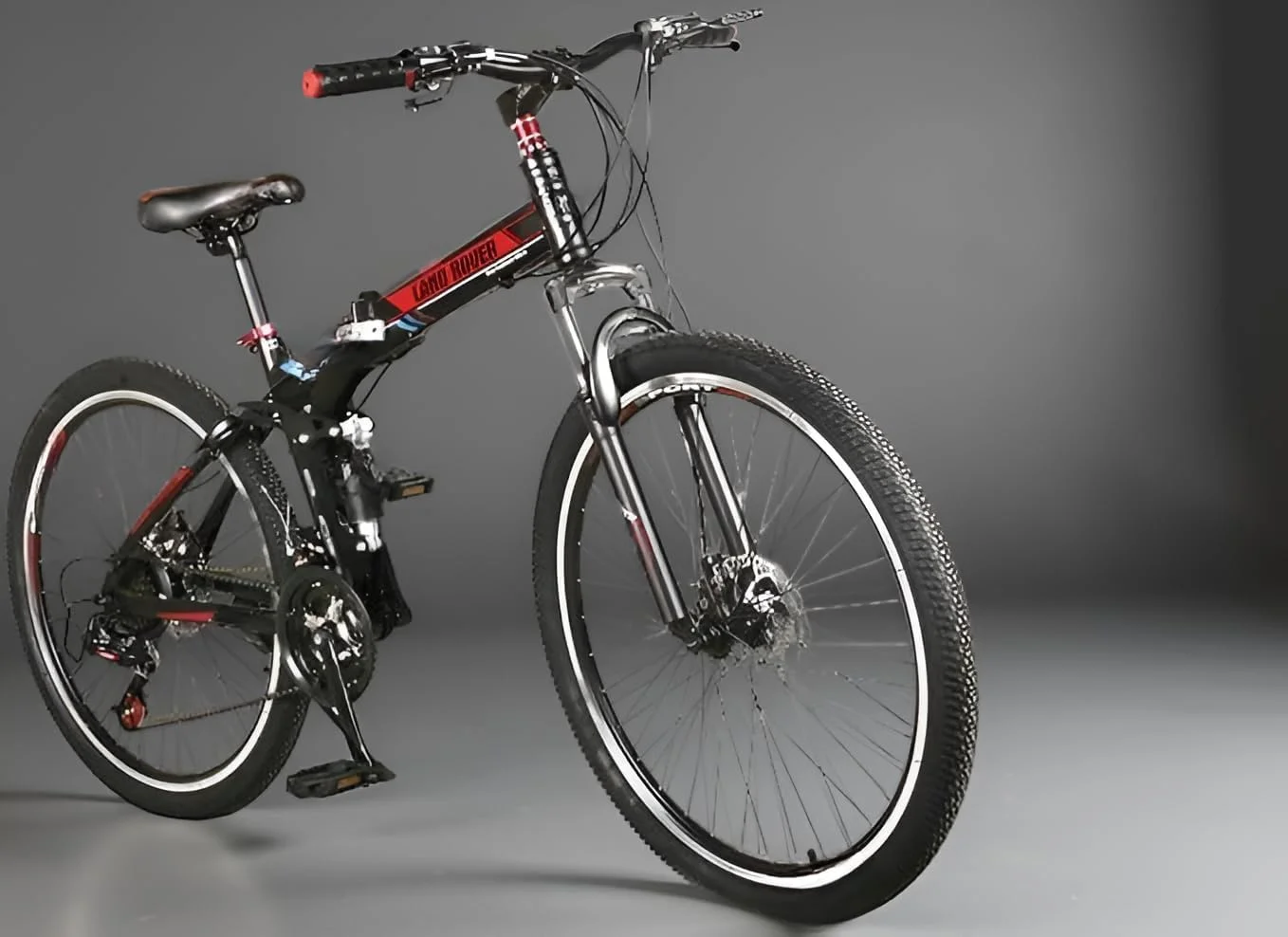 دوچرخه کوهستانی تاشو 26 اینچی | دوچرخه 21 سرعته با سیستم تعلیق کامل و ترمزهای دیسکی دوگانه | قاب تاشو، فولاد بادوام، مناسب برای مسیرهای ناهموار و شهر