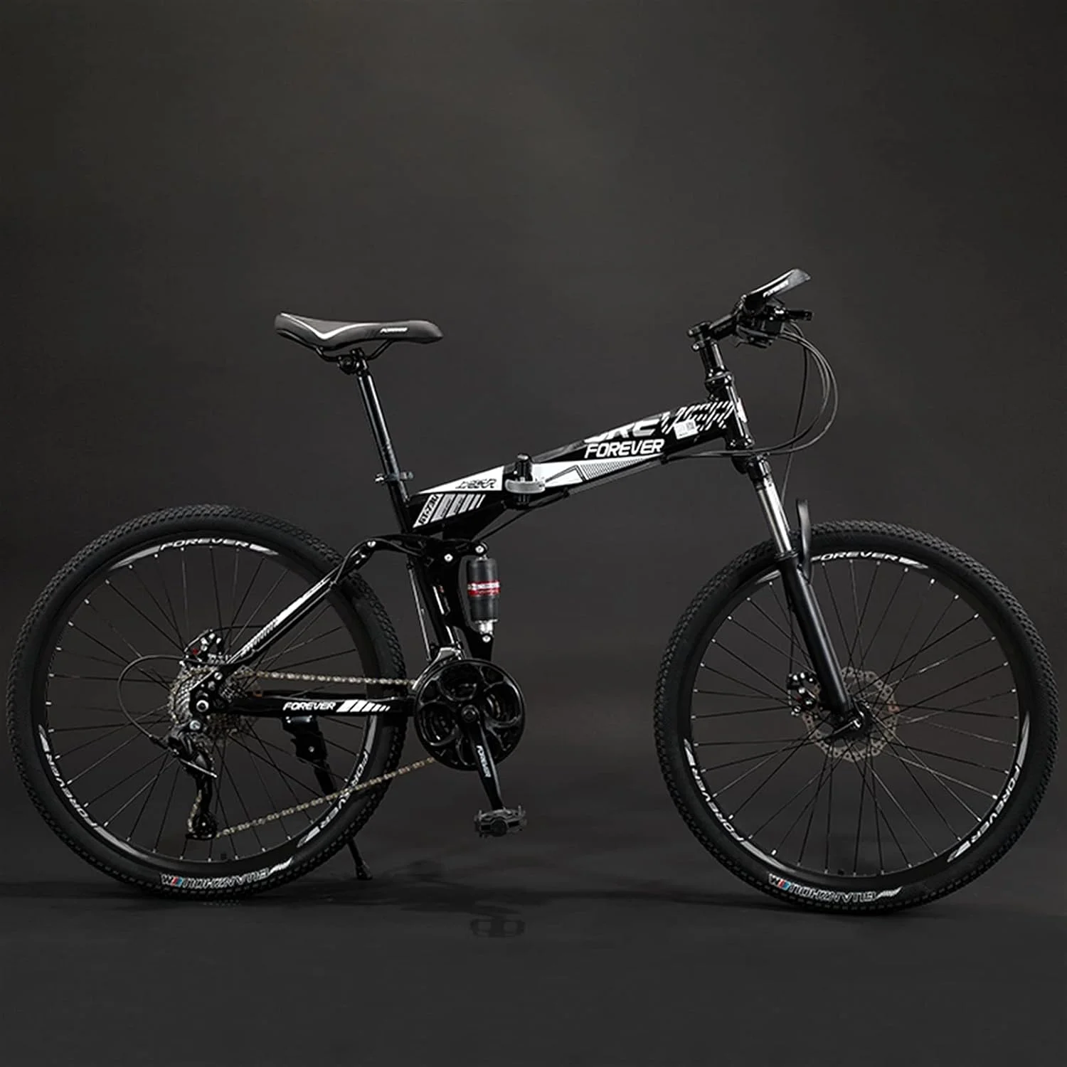 دوچرخه کوهستانی تاشو مشکی سرد GT-730