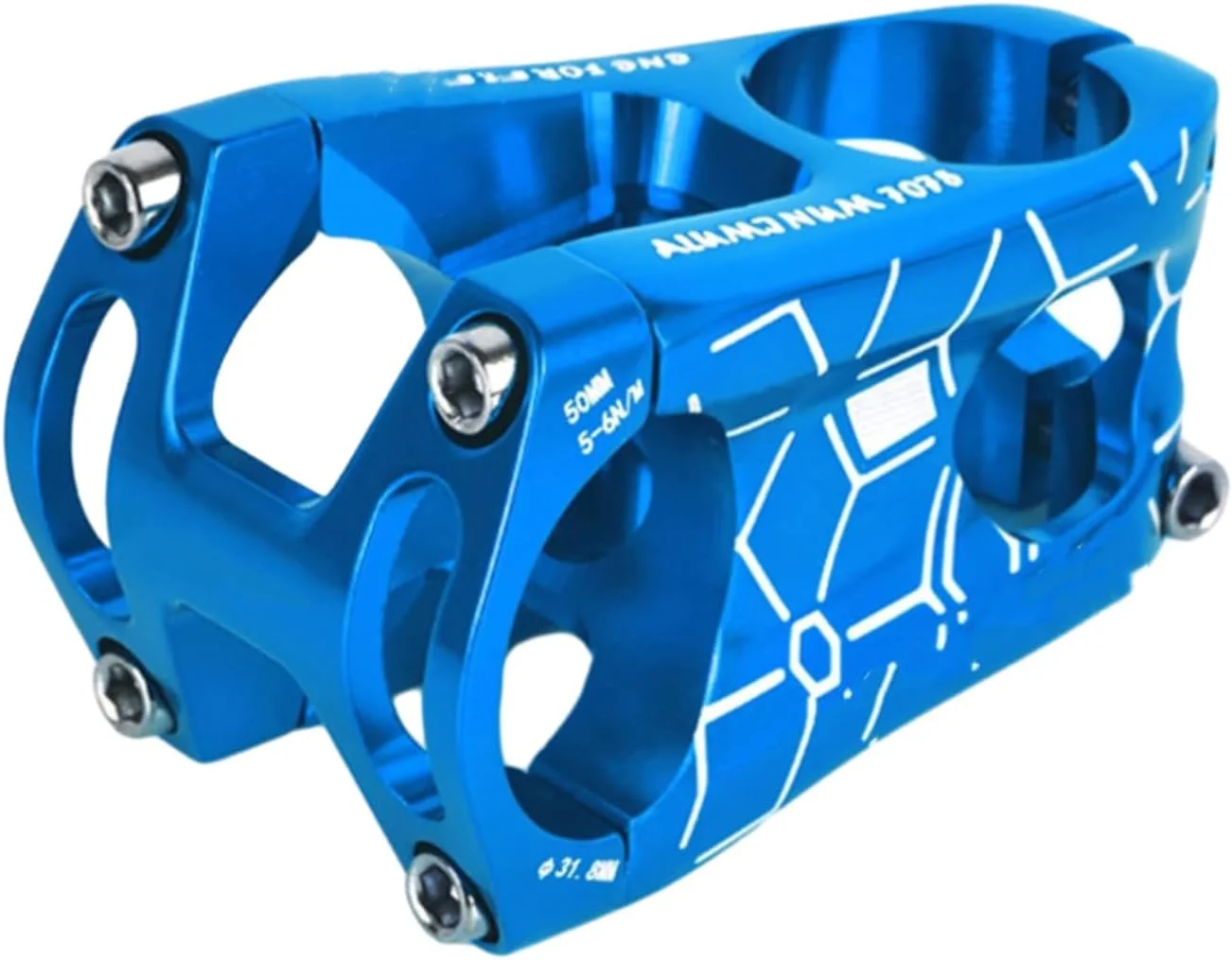 دوچرخه کوهستان آلیاژ آلومینیوم با قابلیت کاهش سرعت، دسته کوتاه، لوازم جانبی دوچرخه ایستاده - آبی