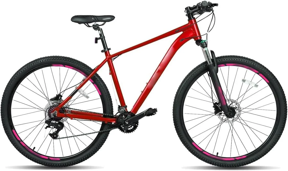 دوچرخه کوهستانی مردانه بزرگسال، دوچرخه آلومینیومی با 16 دنده و دوشاخ تعلیق قفل‌شو