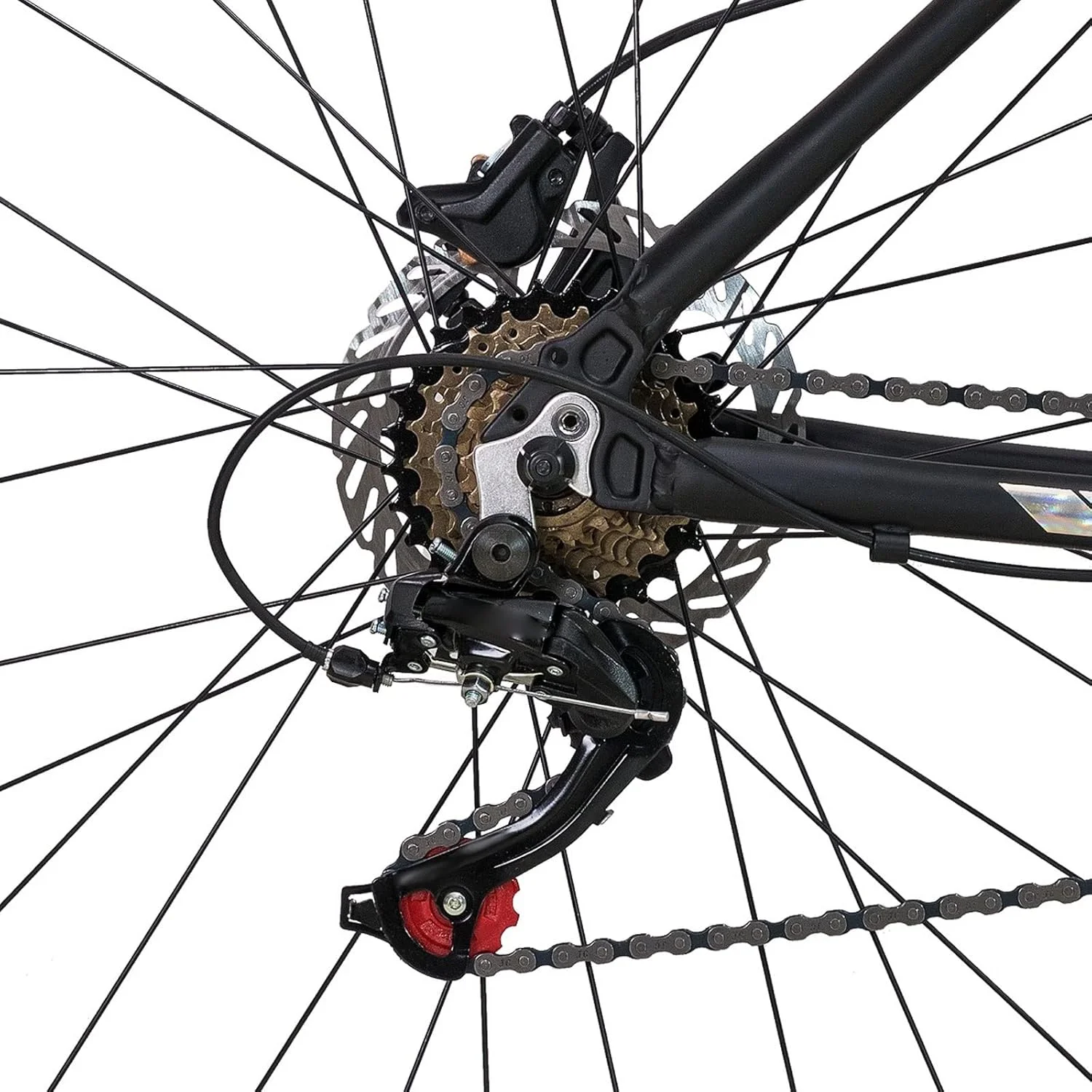 دوچرخه کوهستانی مردانه بزرگسال، دوچرخه آلومینیومی با 16 دنده و دوشاخ تعلیق قفل‌شو