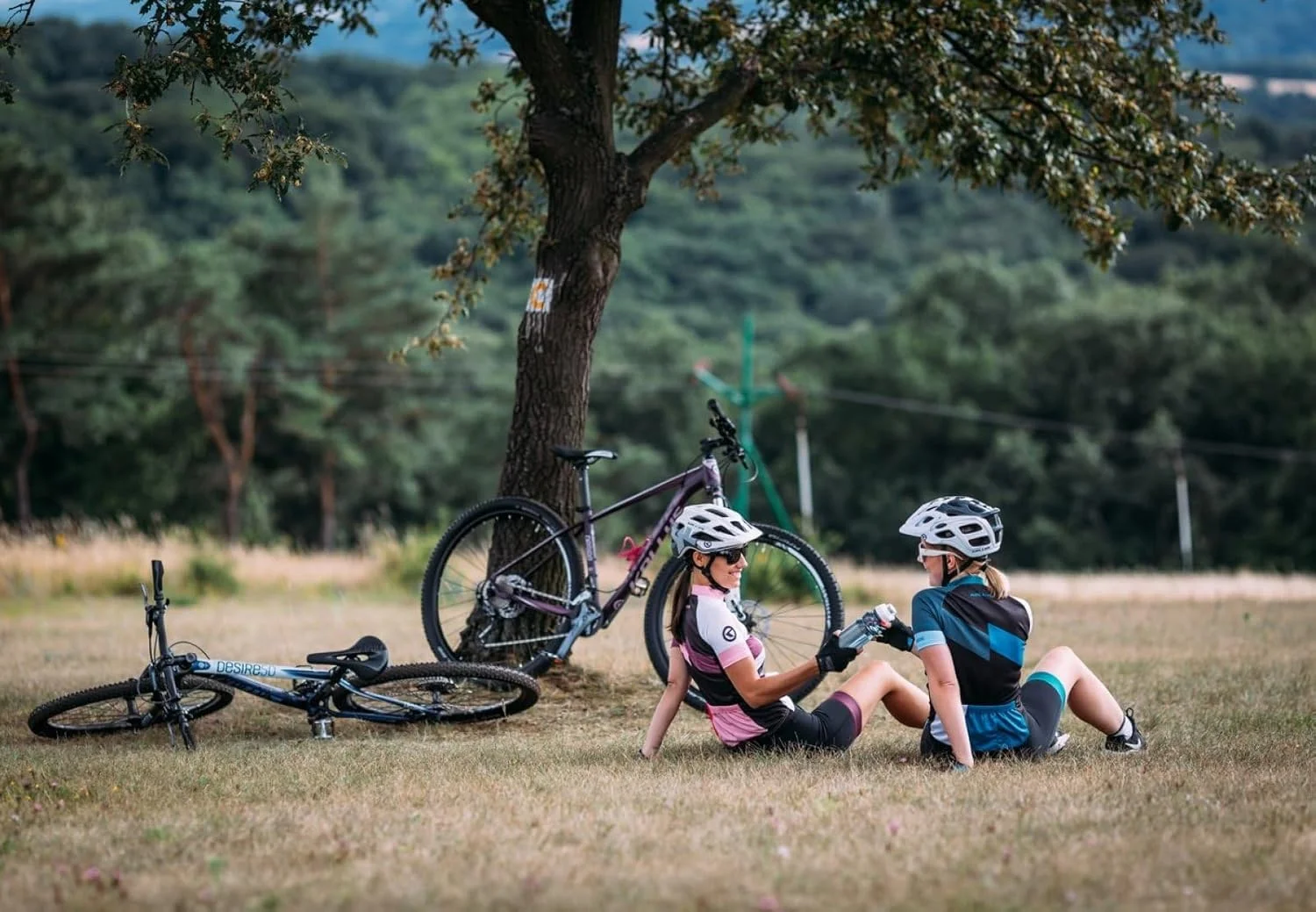 دوچرخه کوهستان زنانه کلیز Vanity 50 Ultraviolet سایز 27.5 اینچ - ترمز دیسکی هیدرولیک، شیمانو 24 سرعته، دوشاخ کمک فنر SR Suntour - ULTRAVOILET/SKY BLUE - S/M