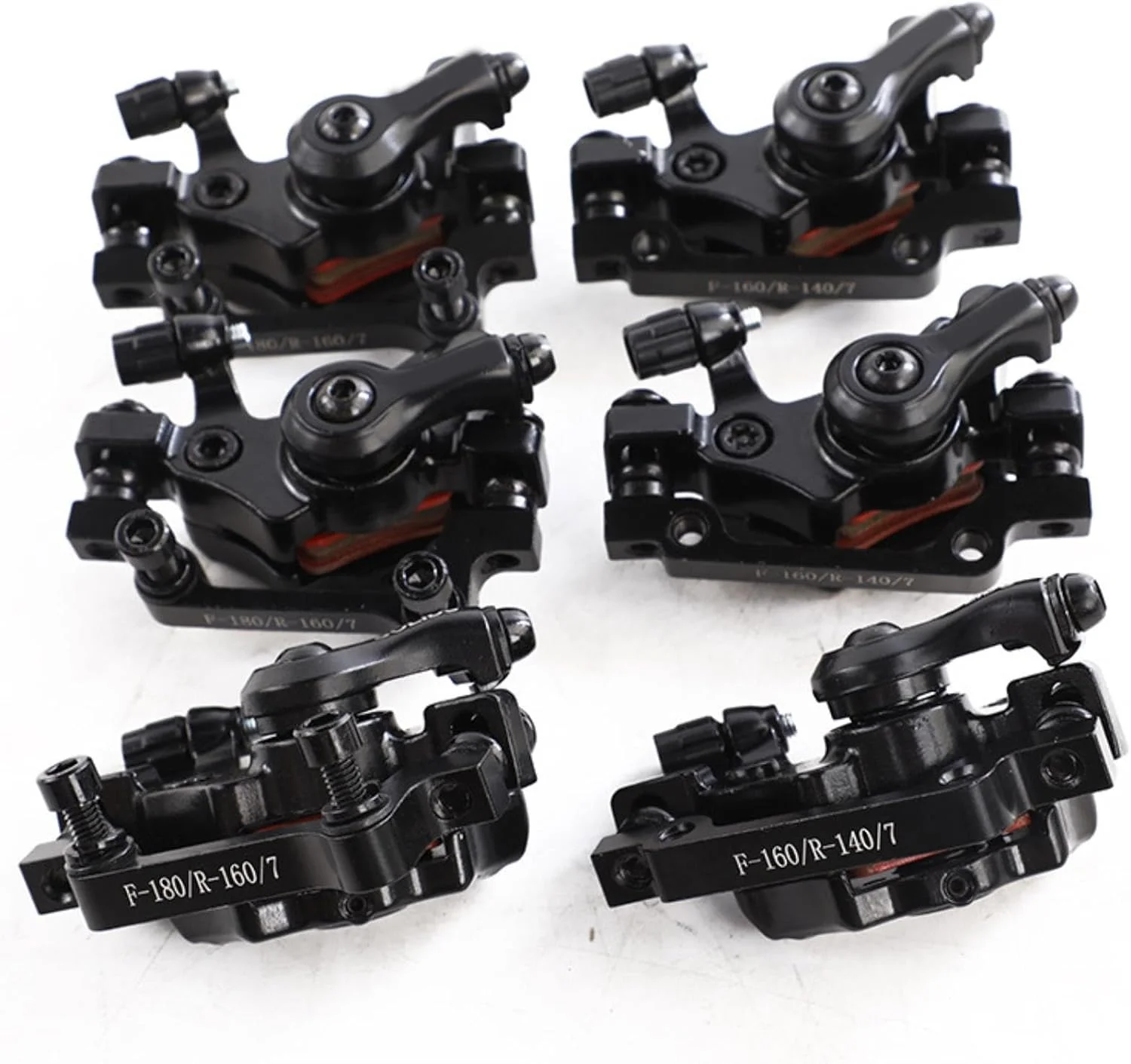 دو عدد ترمز دیسکی دوچرخه، ترمز دیسکی دوچرخه کوهستان، لوازم جانبی ترمز دیسکی سرعت متغیر - عقب 160-180 - مشکی دو عدد ترمز دیسکی دوچرخه، ترمز دیسکی دوچرخه کوهستان، لوازم جانبی ترمز دیسکی سرعت متغیر - عقب 160-180 - مشکی