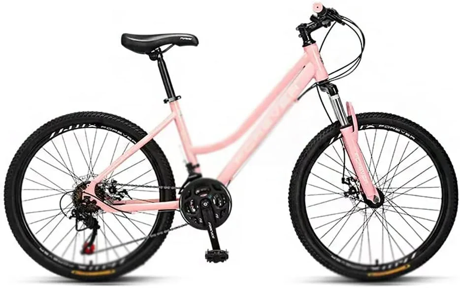 دوچرخه کوهستانی 24 اینچی، دوچرخه مسابقه ای 21 سرعته متغیر، مناسب برای مدرسه/کار/بالا رفتن از تپه/خرید/خرید مواد غذایی