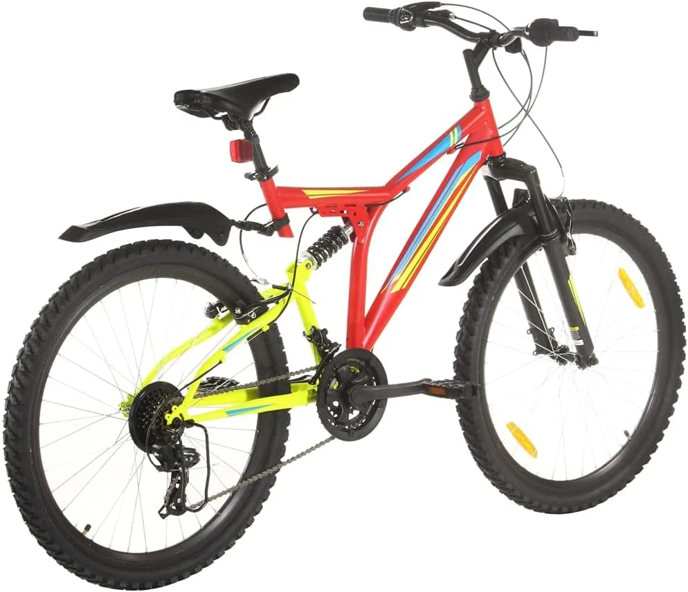 دوچرخه کوهستان 21 دنده چرخ 26 اینچ 49 سانتی متر قرمز - عالی