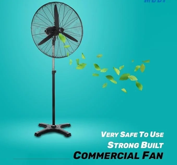 فن ایستاده صنعتی 26 اینچی – سرعت بالا، مشکی | 3 حالت سرعت | پره های 3 تیغه برای جریان هوای قدرتمند | سر قابل تنظیم شیب | خنک کننده سنگین برای باشگاه، انبار، گاراژ و کارگاه فن ایستاده صنعتی 26 اینچی – سرعت بالا، مشکی | 3 حالت سرعت | پره های 3 تیغه برای جریان هوای قدرتمند | سر قابل تنظیم شیب | خنک کننده سنگین برای باشگاه، انبار، گاراژ و کارگاه