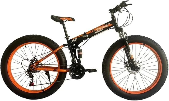 دوچرخه تایر پهن تاشو، دوچرخه های کروز با فریم فولادی کربنی بالا، دوچرخه برفی ساحلی، ترمز دیسکی دوبل چرخ 20 اینچی 21 سرعته دوچرخه کوهستان بزرگسالان، رنگ ترکیبی 4