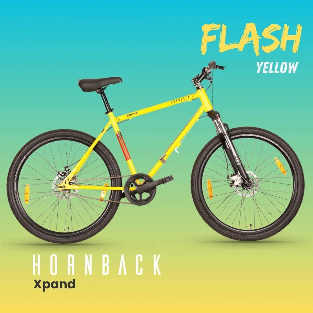 دوچرخه تاشو سایز کامل HORNBACK M1 مناسب آقایان و بانوان (فریم فولاد ضد زنگ + آلیاژ فولاد 20 اینچی، 21 دنده Shimano، چرخ های 28 اینچی، ترمز دیسکی مکانیکی (زرد))