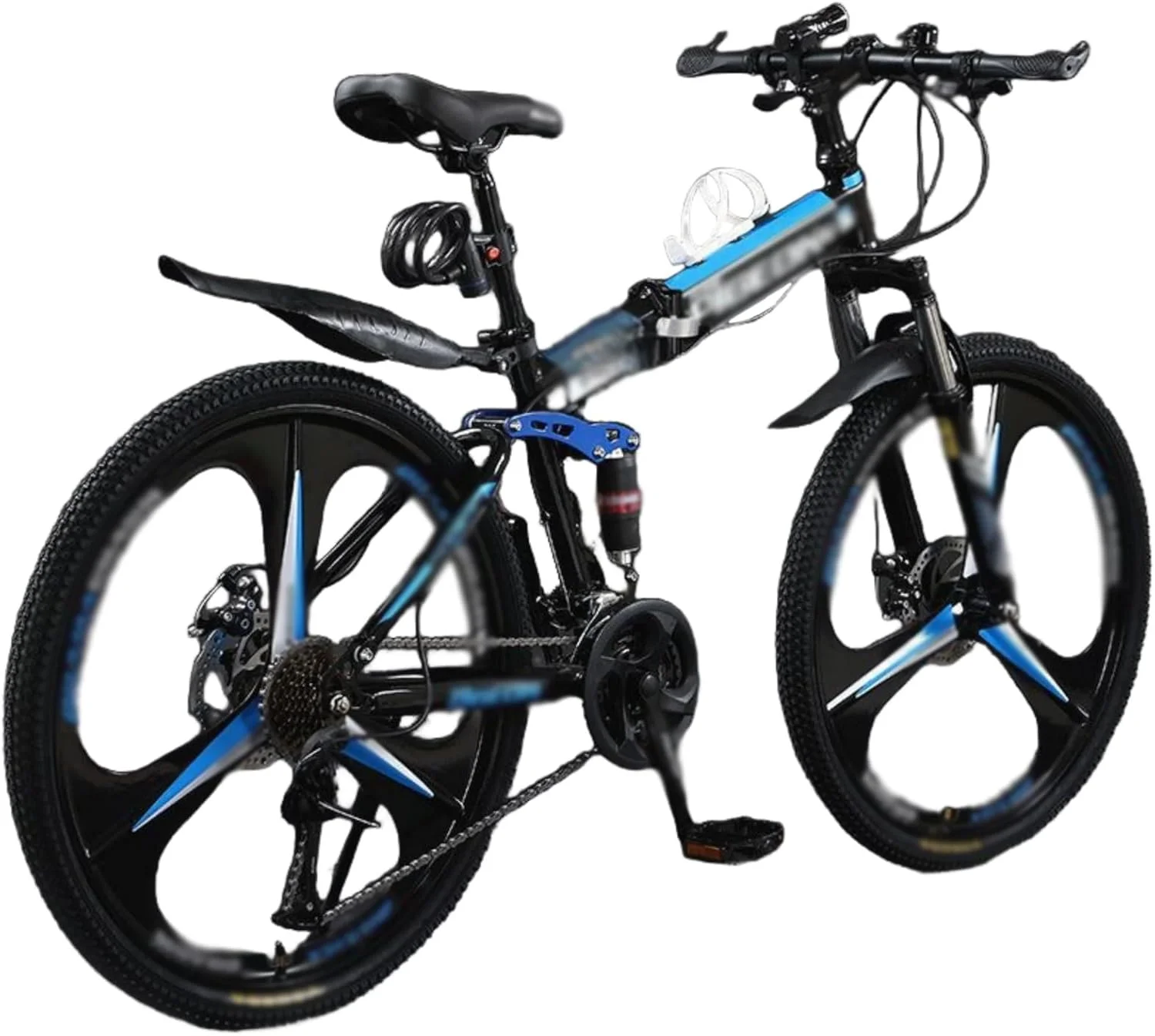 دوچرخه کوهستانی تاشو بزرگسال سایز ۲۴ و ۲۶ اینچ، دوچرخه های کوهستانی دو کمک فنره با چرخ های ۳ پره، دوچرخه کوهستان تاشو ۲۱ سرعته مردانه و زنانه با گلگیر