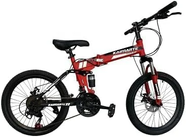 دوچرخه تاشو 24 اینچی، 21 دنده، دارای کمک فنر جلو