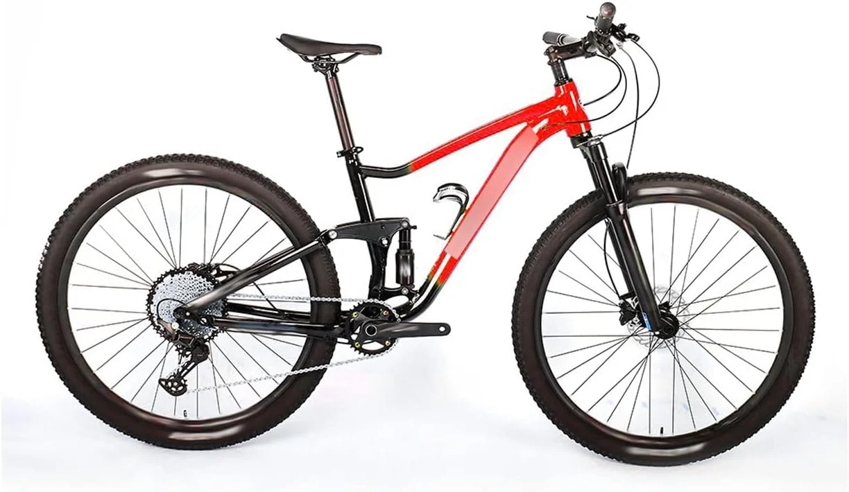 دوچرخه کوهستان با سیستم تعلیق کامل، بدنه آلومینیومی (آبی تیره، بزرگ)