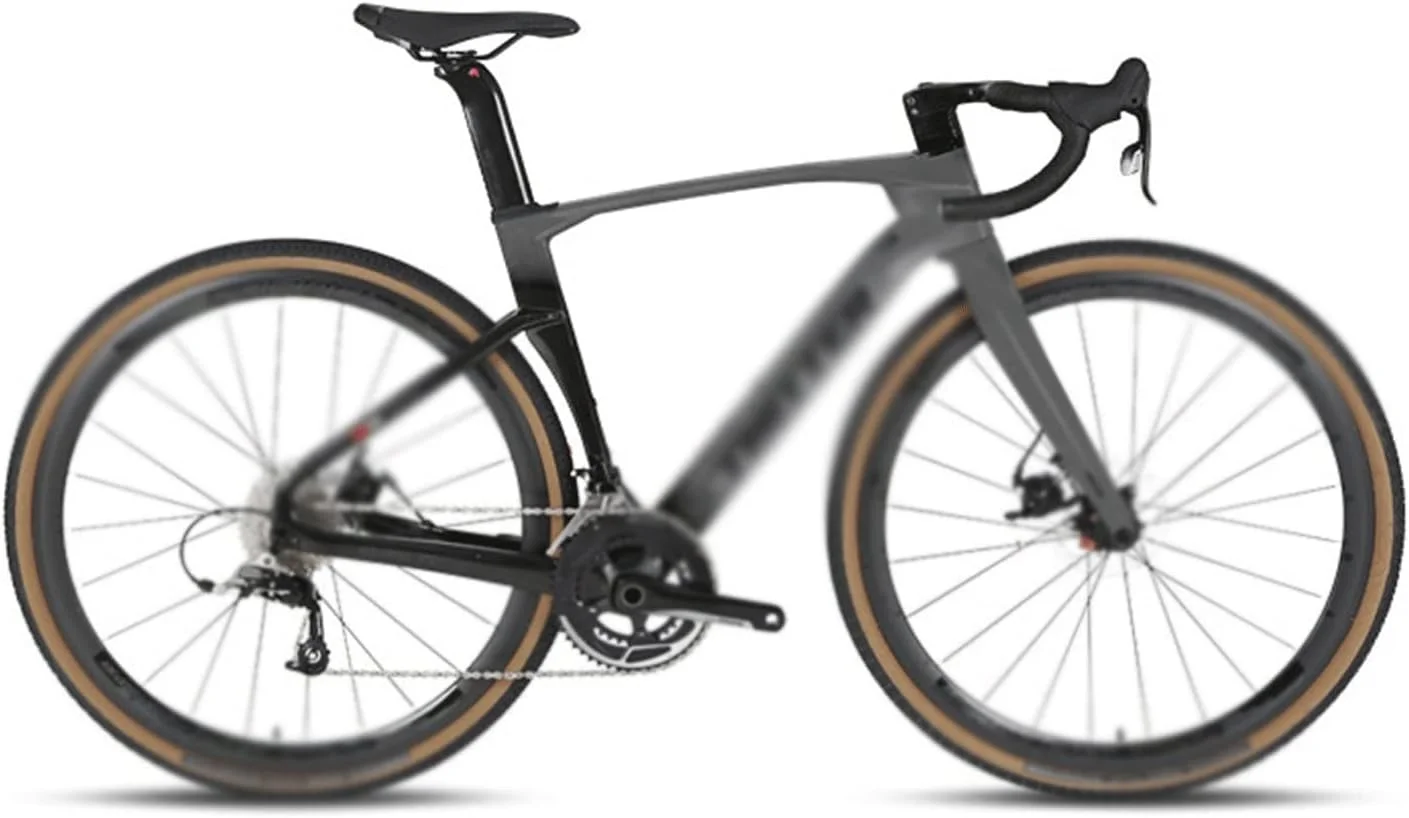 فرمان دوچرخه جاده‌ای فیبر کربنی با کابل مخفی (مشکی، 22_48 سانتی‌متر)