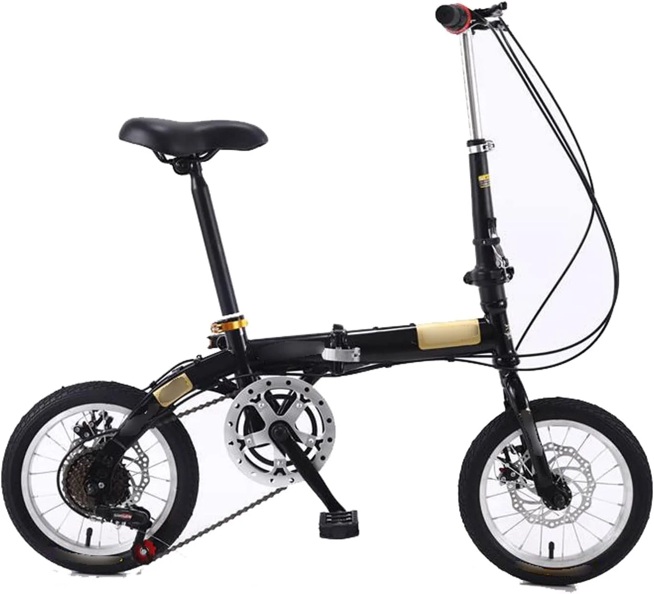 دوچرخه تاشو دانشجویی، دوچرخه دنده متغیر با ترمز دیسکی، مناسب برای بانوان، دوچرخه های قابل حمل با فولاد کربنی بالا