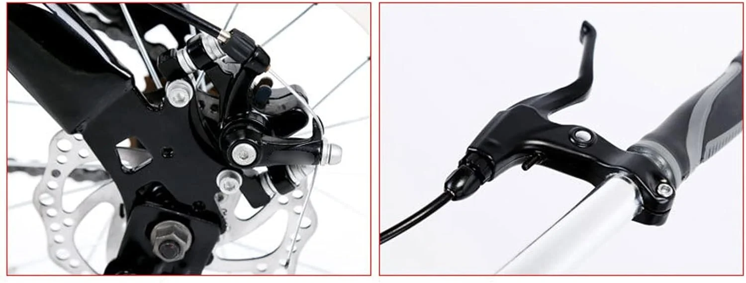 دوچرخه تاشو دانشجویی، دوچرخه دنده متغیر با ترمز دیسکی، مناسب برای بانوان، دوچرخه های قابل حمل با فولاد کربنی بالا