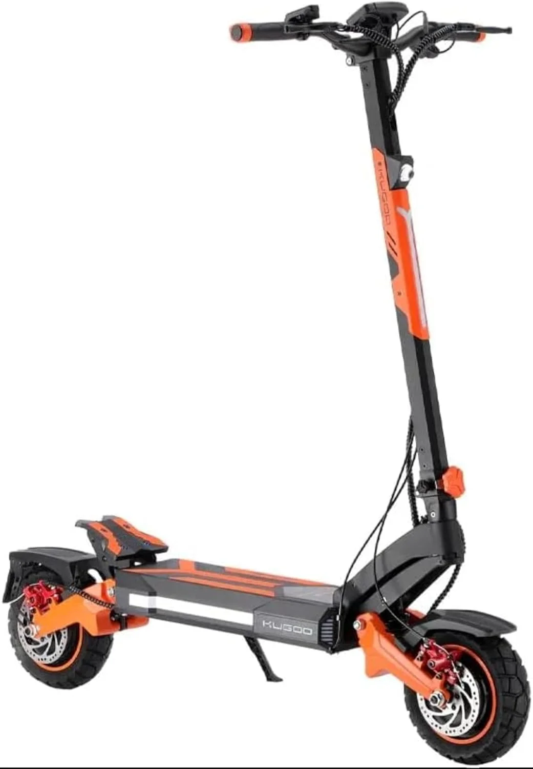 اسکوتر برقی کوگو F3-PRO-MAX، پیشنهادی برای بزرگسالان، باتری 52 ولت 23.4 آمپر ساعت، حداکثر مسافت پیمایش 95 کیلومتر، حداکثر سرعت 68 کیلومتر در ساعت، رنگ نارنجی