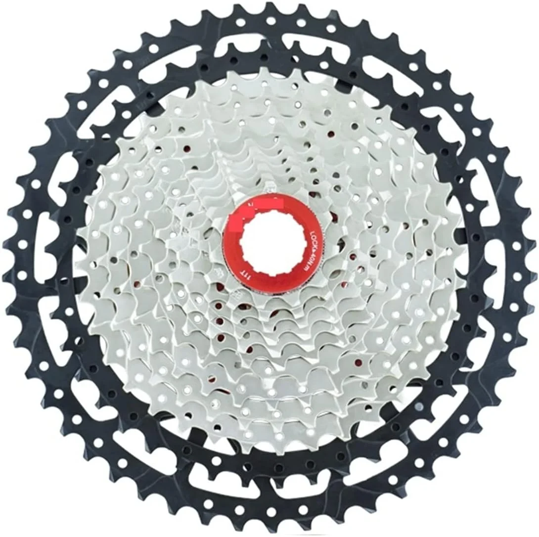 خودرو دنده آزاد دوچرخه کوهستان EviKoo، ۱۱ و ۱۲ سرعته، ۵۰T، قطعات دوچرخه MTB، چرخ دنده نقره ای فوق سبک (رنگ: ۱۲ سرعته ۱۱-۵۰t)